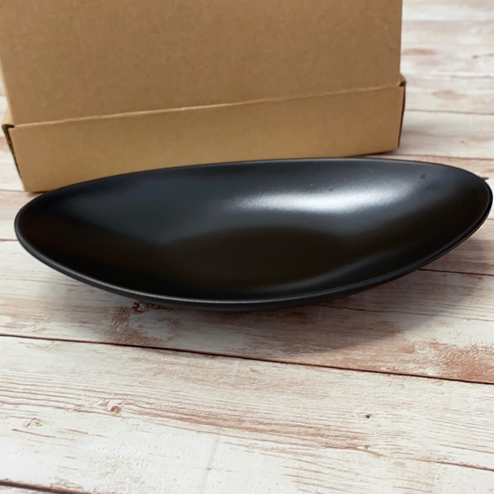 Melamine Trinket Dish Black 7”